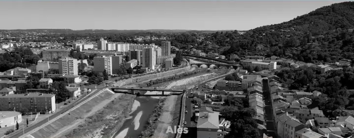 Vue aérienne d’Alès